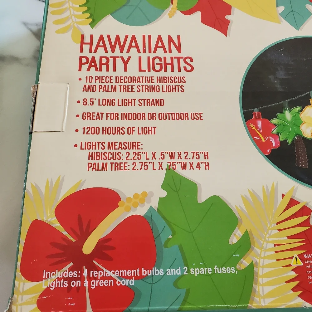 Hawaiian Party Lights 2 Boxes NEW